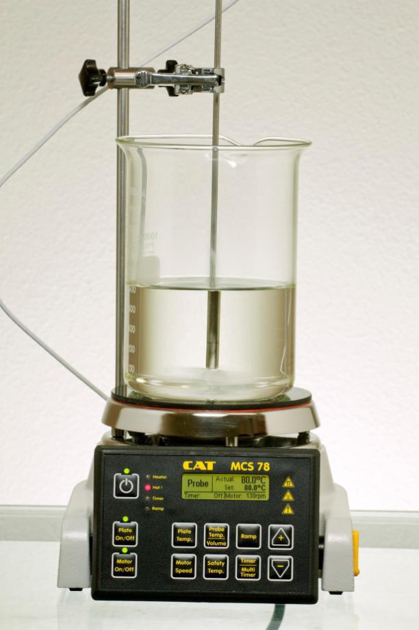 Preheat VG to 80C